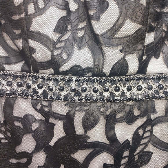 Lace And Leather One Peice Dress - Picture 6 of 8